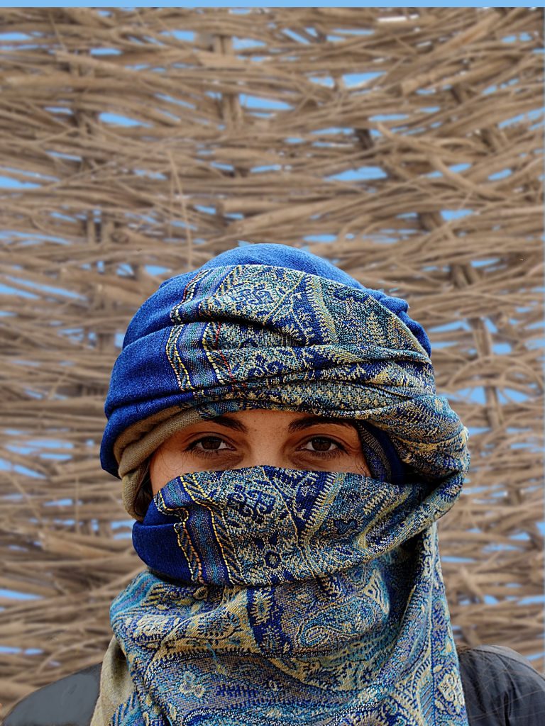 Tuareg woman from the Sahara Desert